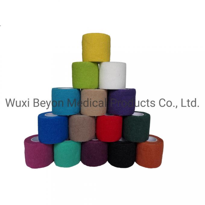 Patterned Cohesive Wrap Vet Flexible Self-Adhesive Bandage