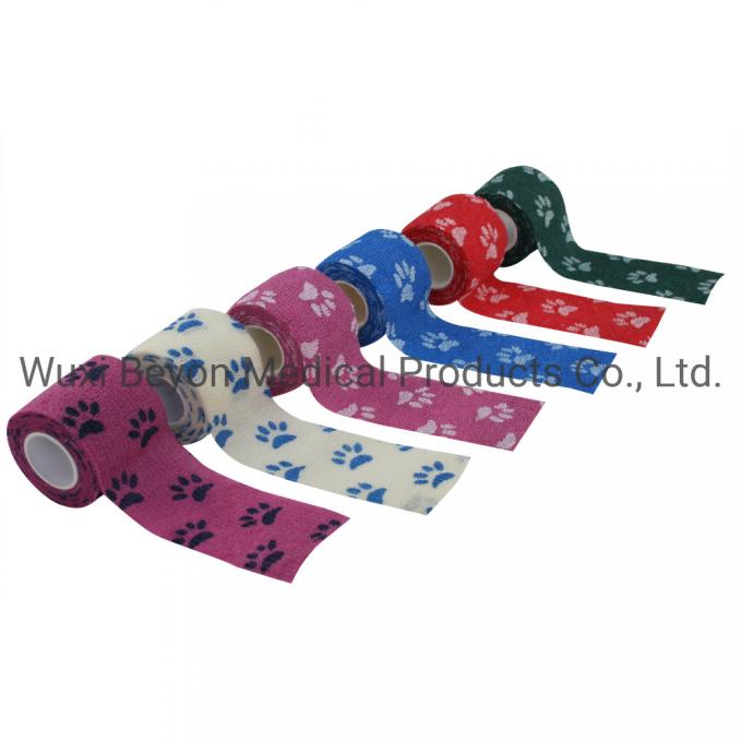 Printed Vet Bandage Wrap with Prints Co-Flex Cohesive Tape