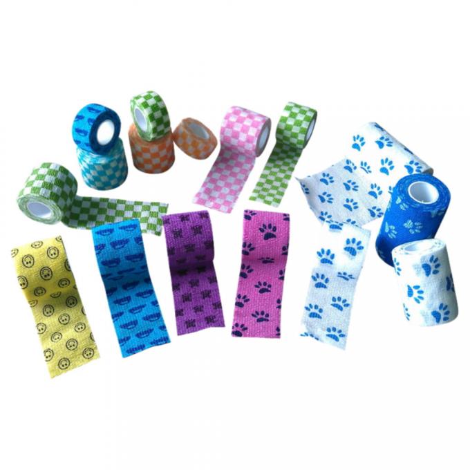 Printed Vet Bandage Wrap with Prints Co-Flex Cohesive Tape